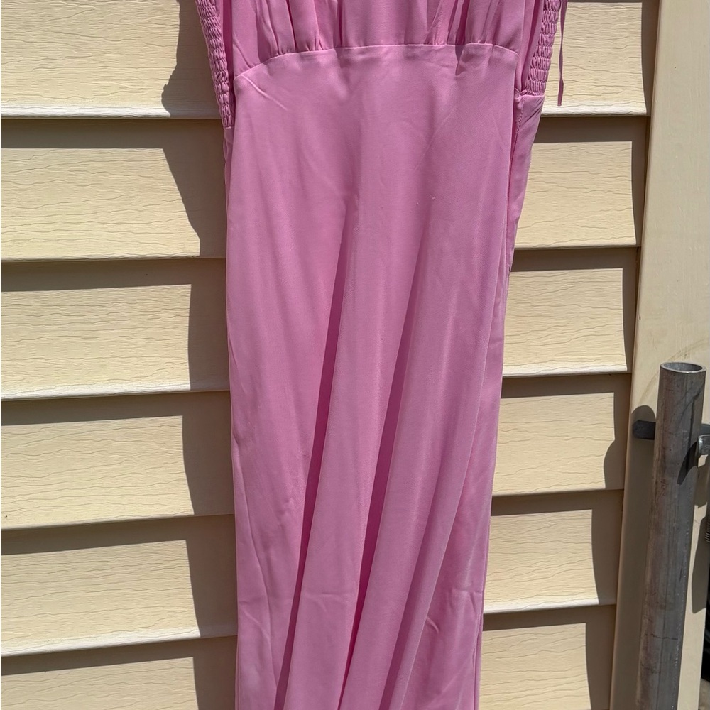 Elegant Pink Maxi Dress